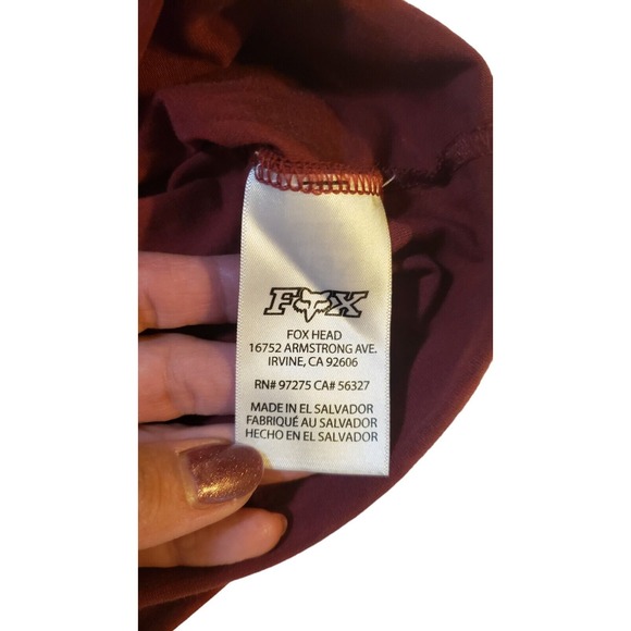 Fox Tech Tri Dry Brick Red Polo Shirt size X-Large Motocross Racing Casual - Picture 13 of 16